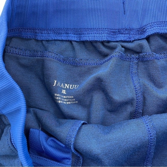 Jaanuu Men’s Ankle Zip Athletic Style Scrub Pants Royal Blue XL - Picture 5 of 9